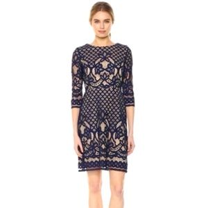 GABBY SKYE Navy Lace Dress